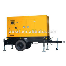 Aosif different brand engine genset with silent canopy and trailer